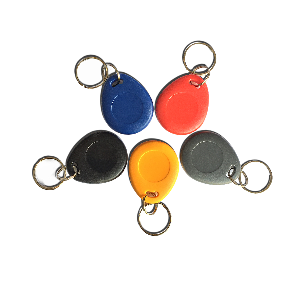 [4153069] Безконтактен ключодържател с чип 125 kHz ASK (EM4100) (Черен)