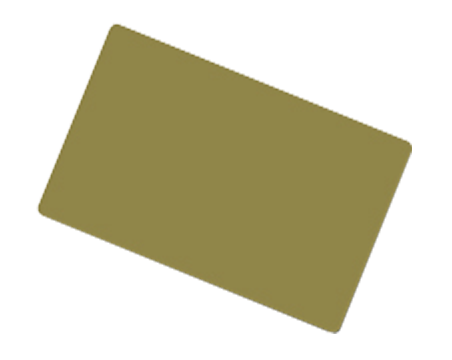 [4152152] Металик - цветни  пластмасови PVC карти (HiCo магнитна лента, Зелено злато)