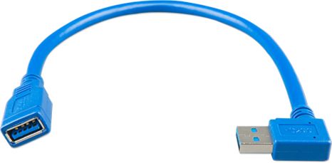 [ASS060000100] USB extension cable one side right angle